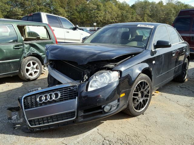 WAUDF78E36A142724 - 2006 AUDI A4 2.0T QU BLACK photo 2