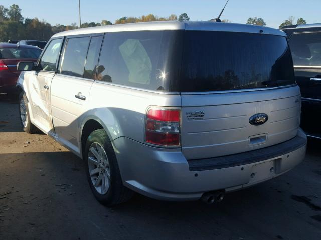 2FMGK5CC1BBD19318 - 2011 FORD FLEX SEL SILVER photo 3