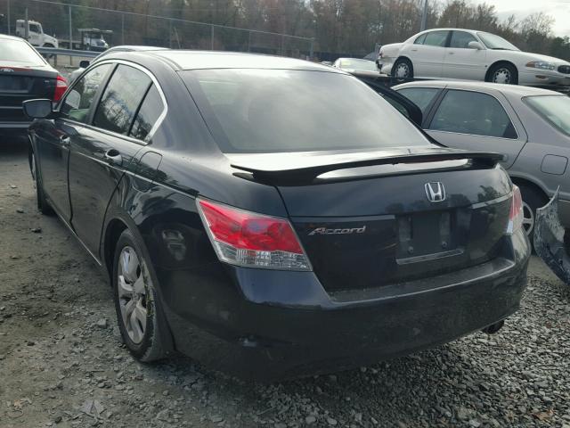 1HGCP2F79AA003355 - 2010 HONDA ACCORD EX BLACK photo 3