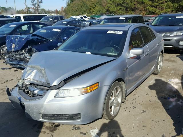 19UUA66265A020301 - 2005 ACURA TL SILVER photo 2