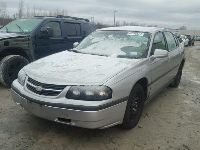 2G1WF52EX59188627 - 2005 CHEVROLET IMPALA GRAY photo 2