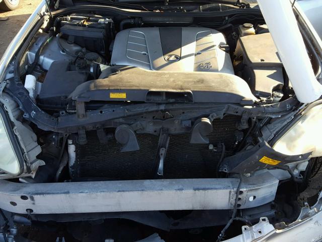 JTHBN36F540142016 - 2004 LEXUS LS 430 SILVER photo 7