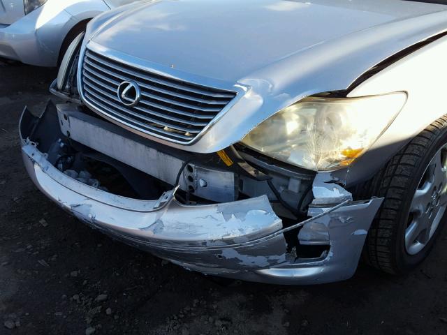 JTHBN36F540142016 - 2004 LEXUS LS 430 SILVER photo 9