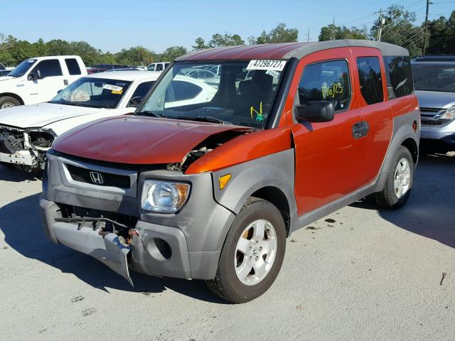 5J6YH28523L041671 - 2003 HONDA ELEMENT EX ORANGE photo 2