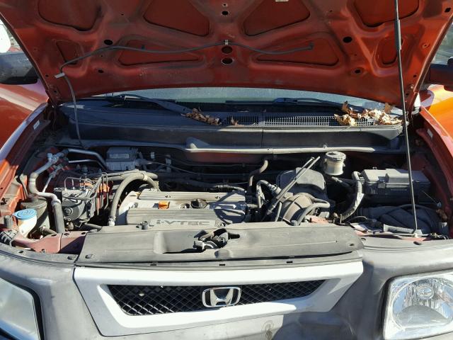 5J6YH28523L041671 - 2003 HONDA ELEMENT EX ORANGE photo 7