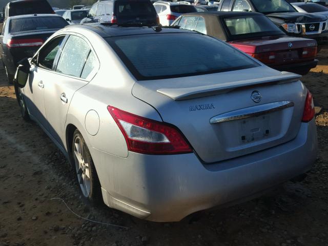 1N4AA51E69C856512 - 2009 NISSAN MAXIMA S SILVER photo 3