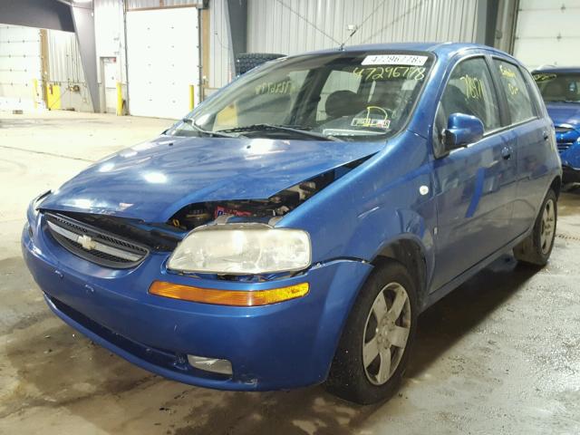 KL1TD666X7B762001 - 2007 CHEVROLET AVEO BASE Көк фото 2