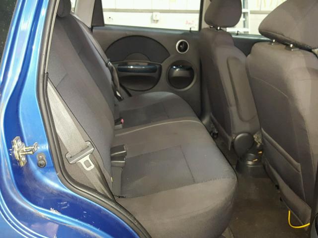 KL1TD666X7B762001 - 2007 CHEVROLET AVEO BASE Көк фото 6