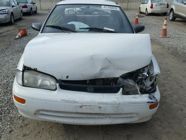 1Y1SK5263VZ451889 - 1997 GEO PRIZM BASE WHITE photo 9