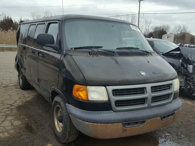 2B7HB11Y12K100519 - 2002 DODGE RAM VAN B1 BLACK photo 1