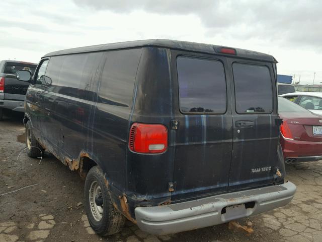 2B7HB11Y12K100519 - 2002 DODGE RAM VAN B1 BLACK photo 3