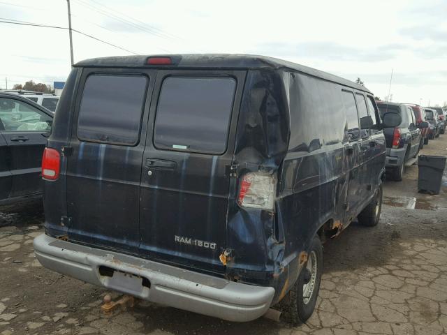 2B7HB11Y12K100519 - 2002 DODGE RAM VAN B1 BLACK photo 4