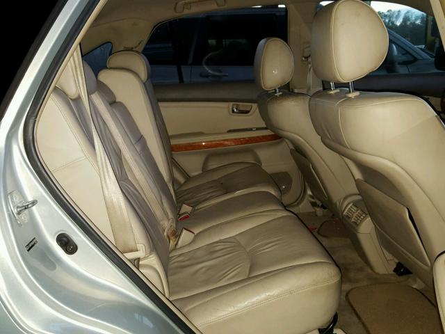 JTJGA31U540003008 - 2004 LEXUS RX 330 SILVER photo 6