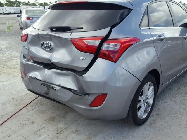 KMHD35LE8DU093681 - 2013 HYUNDAI ELANTRA GT GRAY photo 9