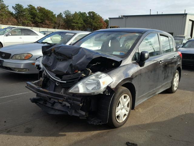 3N1BC1CP8AL392182 - 2010 NISSAN VERSA S BLACK photo 2