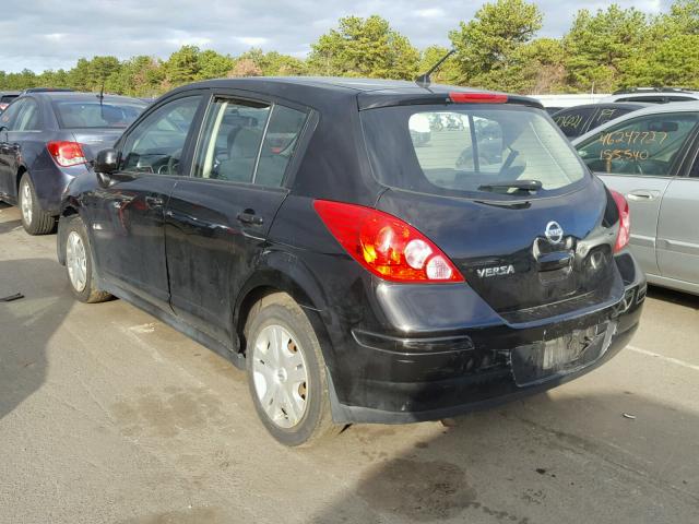 3N1BC1CP8AL392182 - 2010 NISSAN VERSA S BLACK photo 3