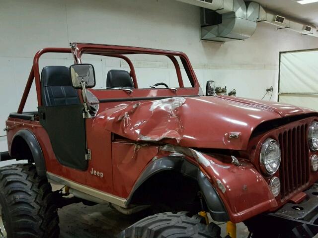 J8M83EA055167 - 1978 JEEP CJ-5 RED photo 9