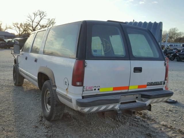 3GCGK26R6TG104440 - 1996 CHEVROLET SUBURBAN K WHITE photo 3