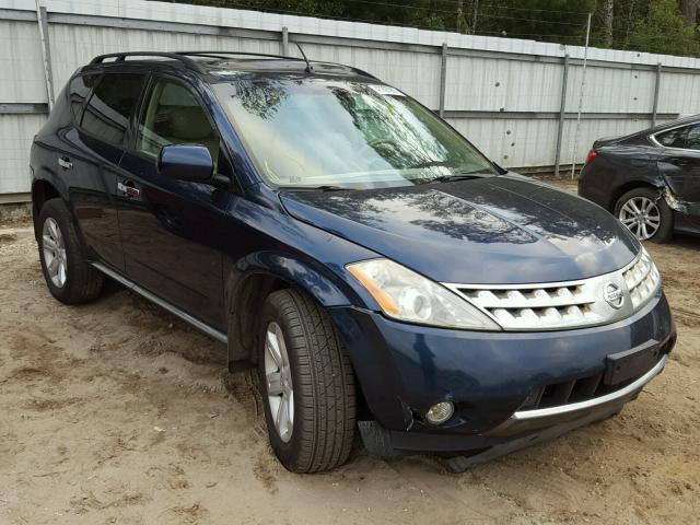 JN8AZ08WX7W633457 - 2007 NISSAN MURANO SL BLUE photo 1