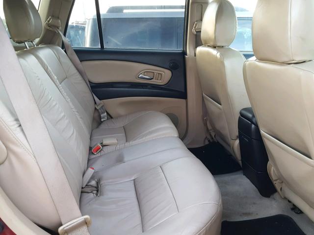 4S2DF58Y944600798 - 2004 ISUZU AXIOM XS Qırmızı foto 6