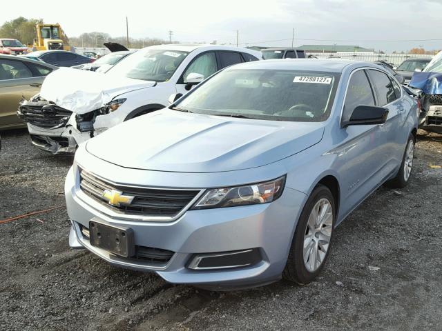 1G11Y5SL2EU145485 - 2014 CHEVROLET IMPALA LS BLUE photo 2