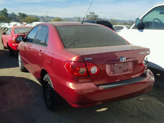 1NXBR32E47Z834022 - 2007 TOYOTA COROLLA LE 红色 照片 3