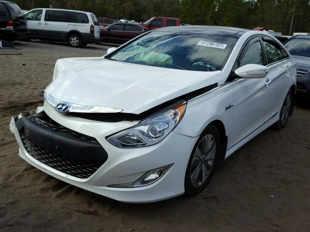 KMHEC4A41DA075310 - 2013 HYUNDAI SONATA HYB WHITE photo 2