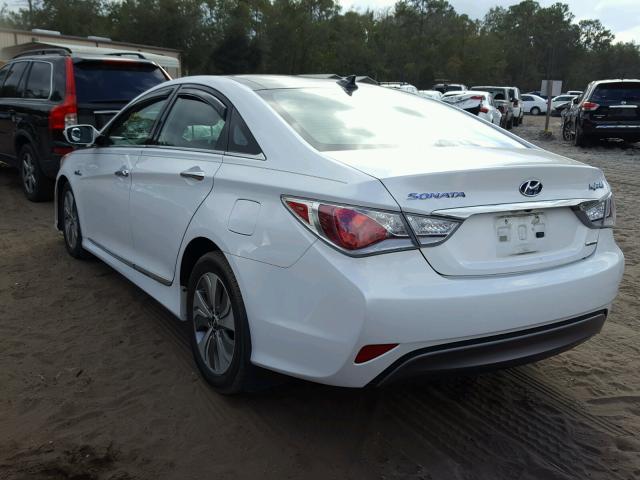 KMHEC4A41DA075310 - 2013 HYUNDAI SONATA HYB WHITE photo 3