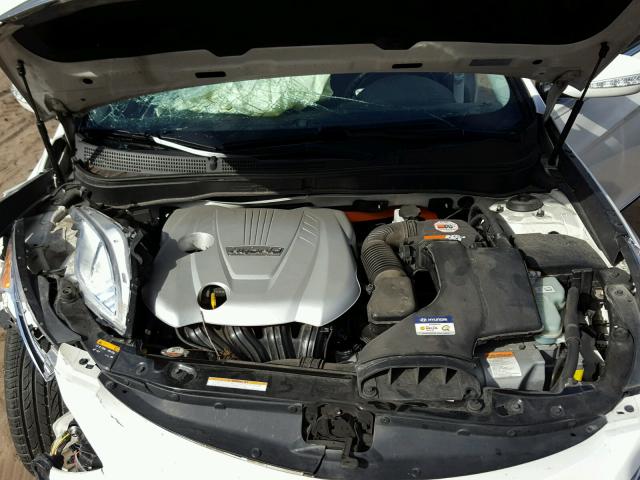 KMHEC4A41DA075310 - 2013 HYUNDAI SONATA HYB WHITE photo 7