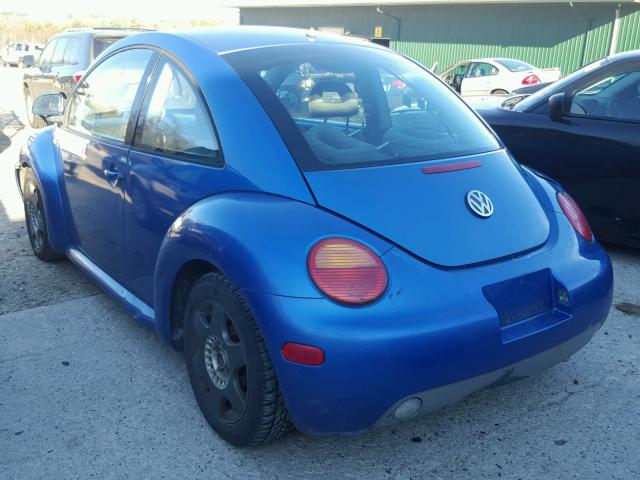 3VWCC21C1XM413137 - 1999 VOLKSWAGEN NEW BEETLE BLUE photo 3