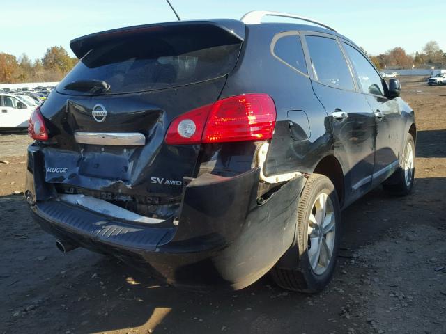 JN8AS5MV6DW635409 - 2013 NISSAN ROGUE S BLACK photo 4