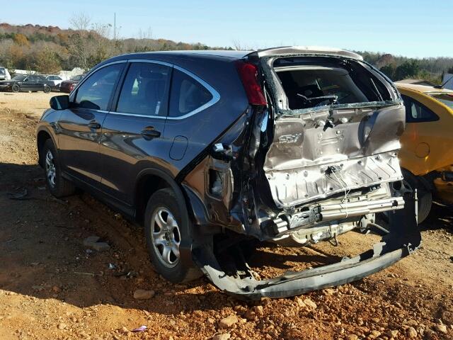 2HKRM3H34EH538786 - 2014 HONDA CR-V LX GRAY photo 3