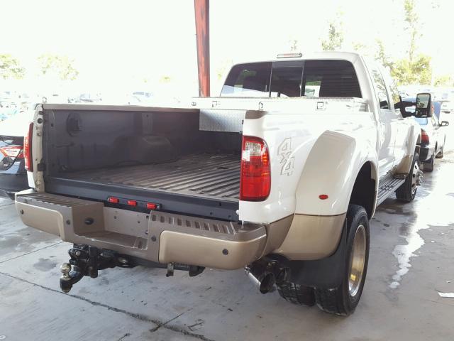 1FT8W4DT3DEA21771 - 2013 FORD F450 SUPER WHITE photo 4