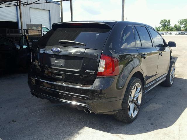 2FMDK4AK0EBA49848 - 2014 FORD EDGE SPORT GRAY photo 4