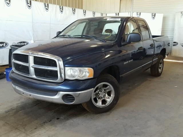 1D7HA18N75S336672 - 2005 DODGE RAM 1500 S BLUE photo 2