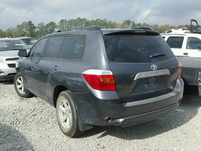 5TDZK3EH9AS017542 - 2010 TOYOTA HIGHLANDER GRAY photo 3