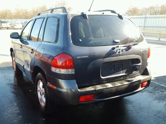 KM8SC13D55U875283 - 2005 HYUNDAI SANTA FE G BLUE photo 3