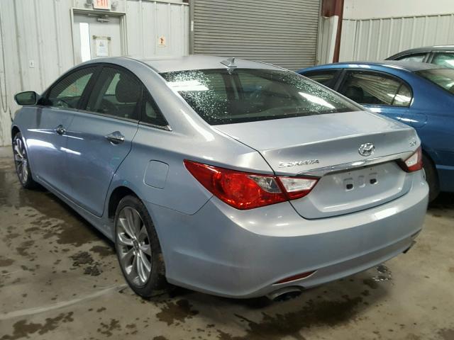 5NPEC4AB5CH407419 - 2012 HYUNDAI SONATA SE BLUE photo 3