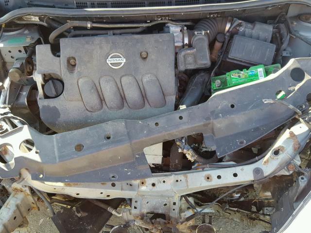 3N1BC11E77L405563 - 2007 NISSAN VERSA S SILVER photo 7