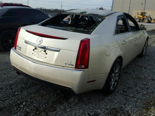 1G6DU57V590119442 - 2009 CADILLAC CTS HI FEA WHITE photo 4