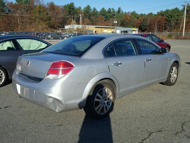 1G8ZV57B09F237668 - 2009 SATURN AURA XR SILVER photo 4