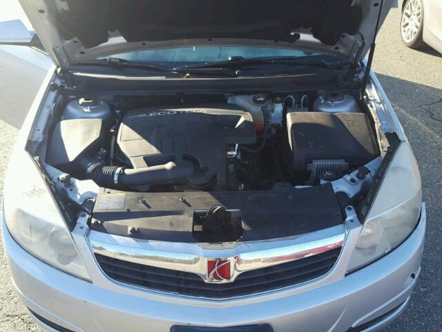 1G8ZV57B09F237668 - 2009 SATURN AURA XR SILVER photo 7