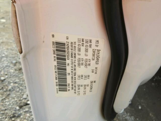 2C4GM68435R256434 - 2005 CHRYSLER PACIFICA T WHITE photo 10