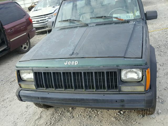 1J4FT27S8RL189524 - 1994 JEEP CHEROKEE S GREEN photo 7