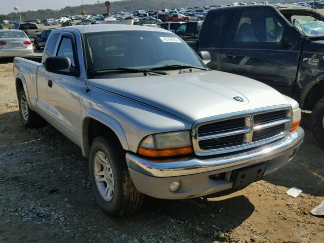 1D7GL42K64S627068 - 2004 DODGE DAKOTA SLT SILVER photo 1