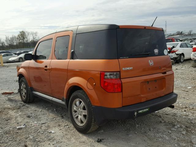 5J6YH28707L003055 - 2007 HONDA ELEMENT EX ORANGE photo 3