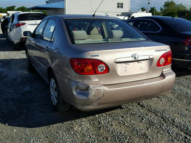 1NXBR32EX3Z046744 - 2003 TOYOTA COROLLA LE BEIGE photo 3