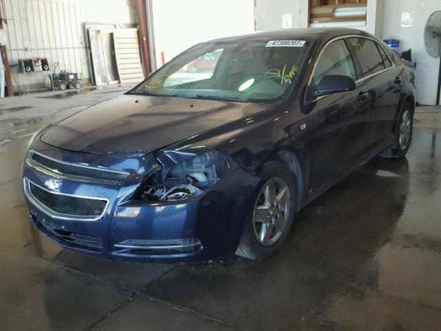 1G1ZG57B58F185445 - 2008 CHEVROLET MALIBU LS BLUE photo 2