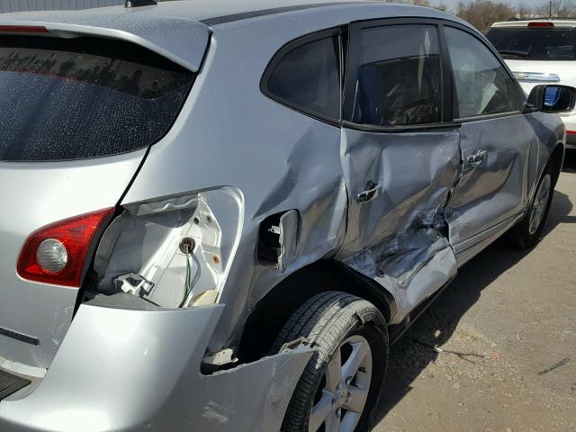 JN8AS5MT3DW037373 - 2013 NISSAN ROGUE S SILVER photo 9