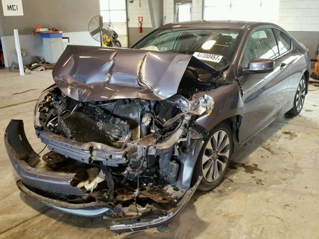 1HGCT1B77EA001606 - 2014 HONDA ACCORD EX GRAY photo 2